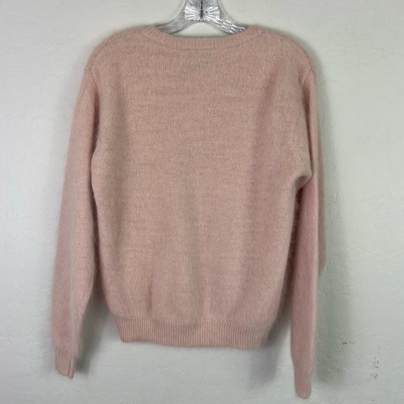 Vintage Talbots Soft Pink Angora Rabbit Hair Blend Pullover Sweater Small P - Picture 10 of 10